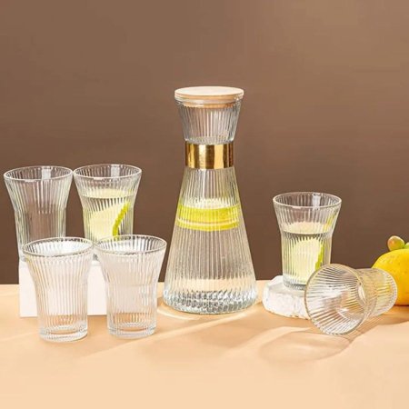 ابريق شراب + 6 كاسات